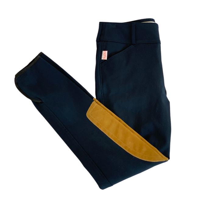 Tailored Sportsman Trophy Hunter, Mid Rise Side Zip, Black & Blue/Tan