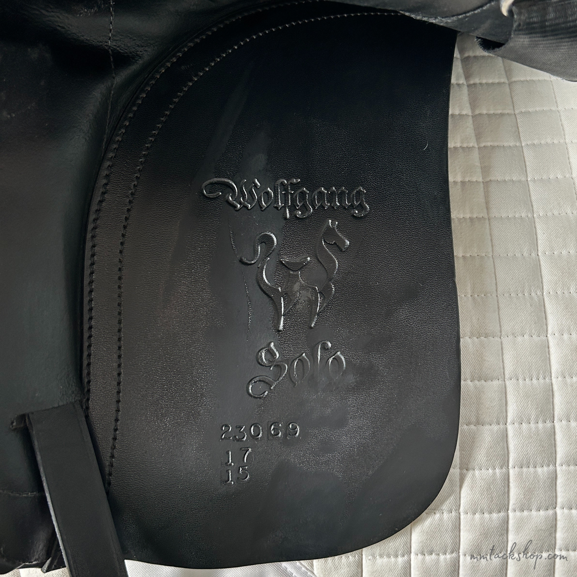 Used 17" Custom Wolfgang Signature Solo Dressage Saddle