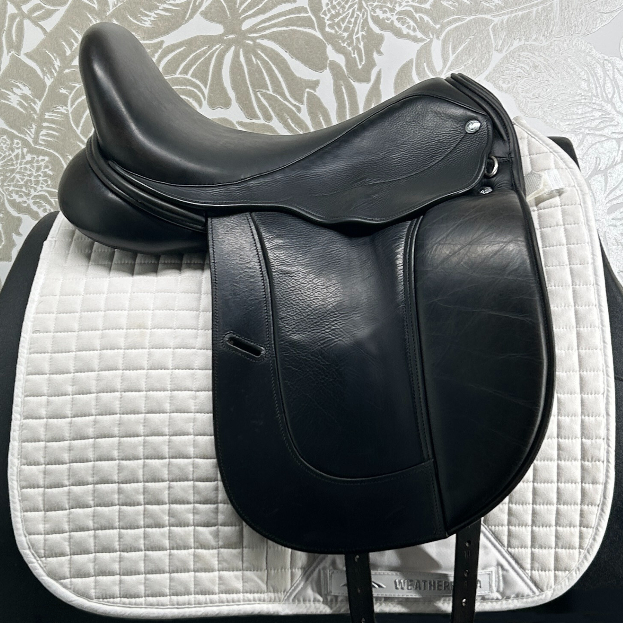 Used Aires de Haute by Equine Inspired Dressage Saddle, Crafted By Frank Baines