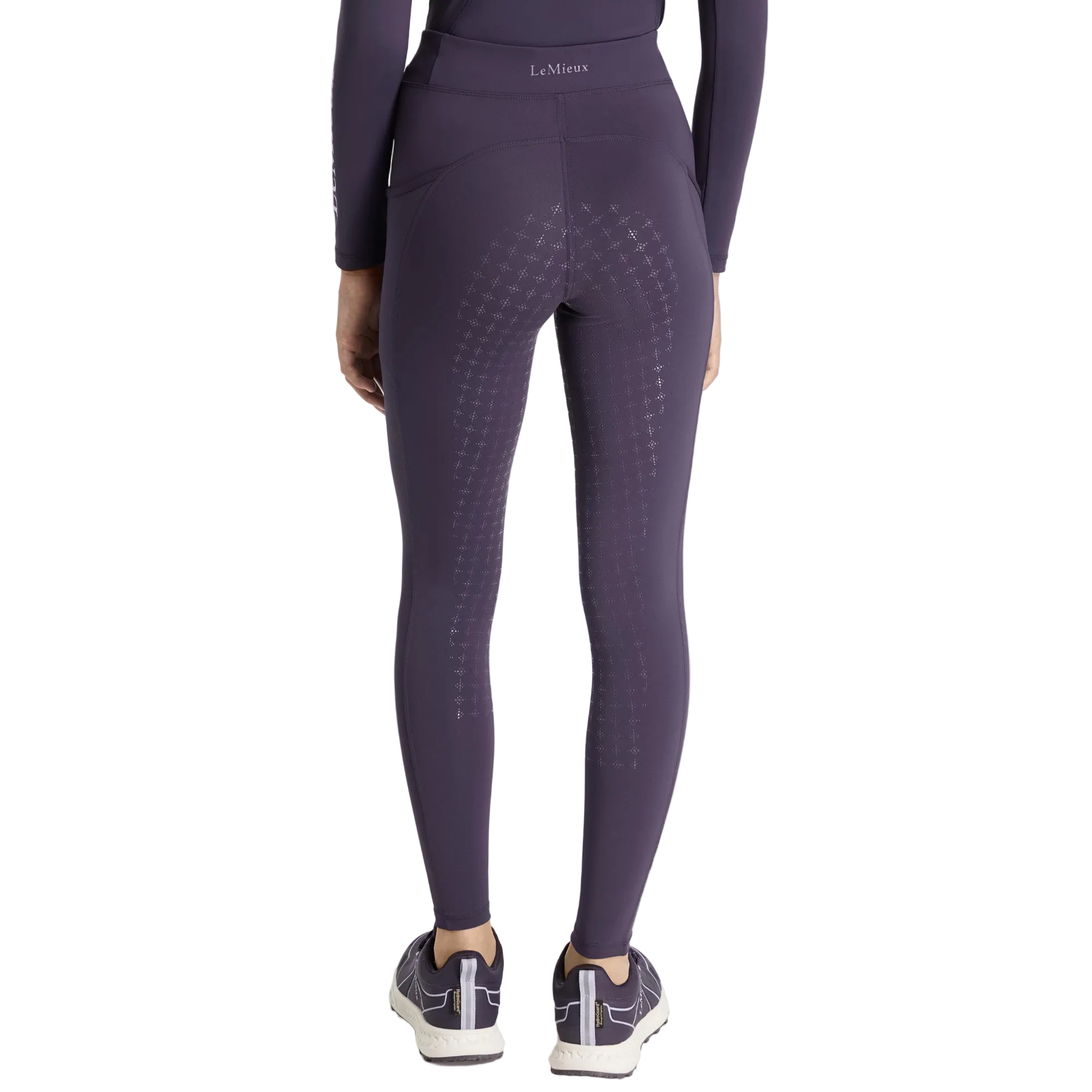 LeMieux Young Rider Orla Pull On Full Grip Tights, Juniper