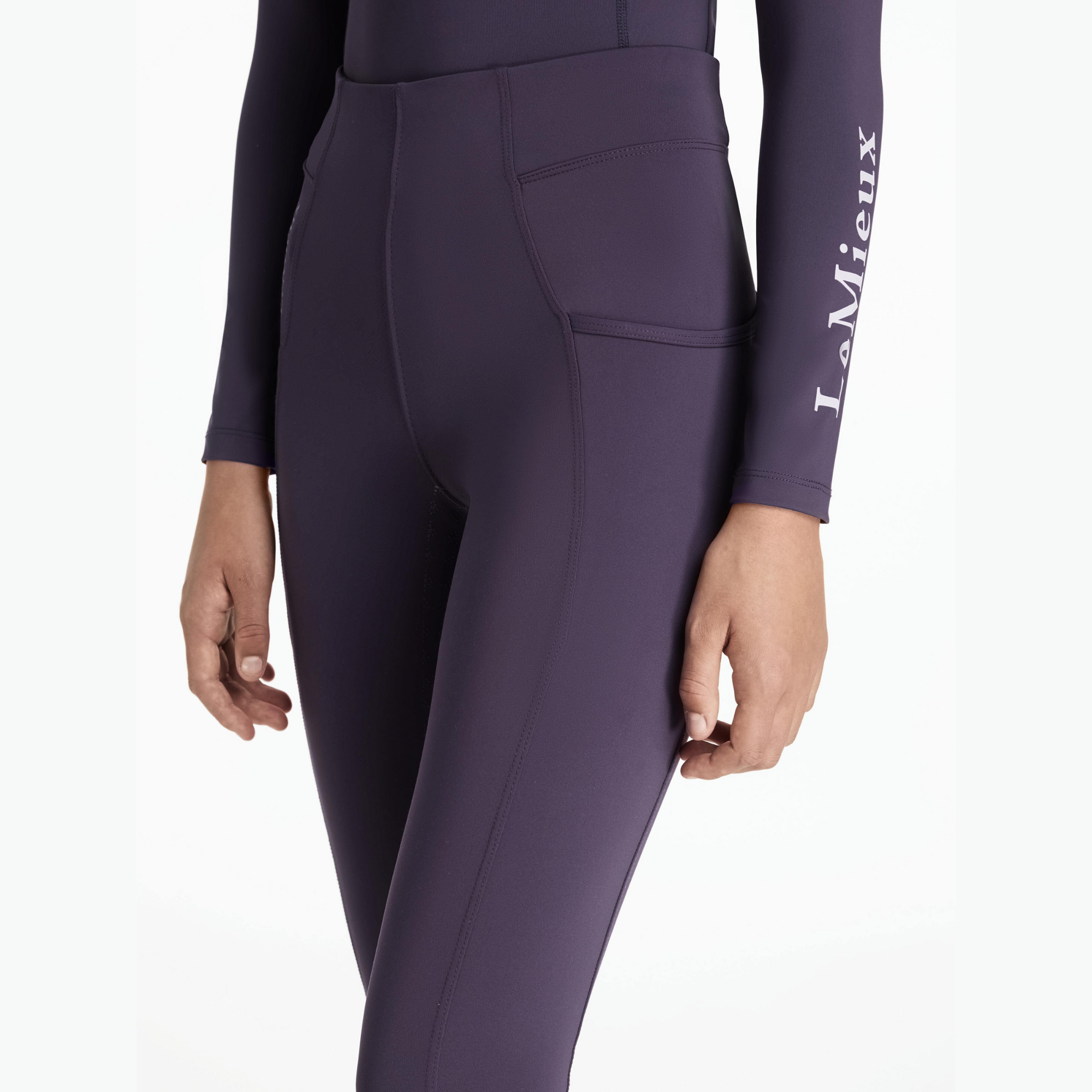 LeMieux Young Rider Orla Pull On Tights, Juniper