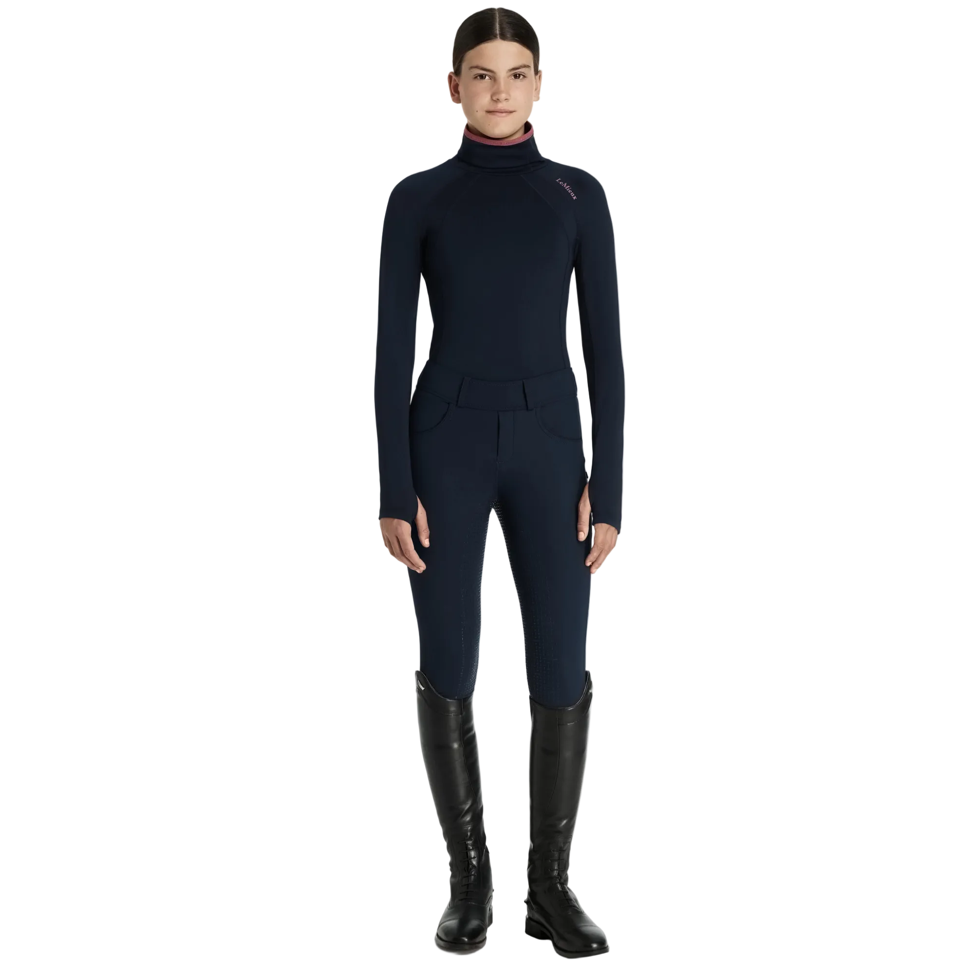 LeMieux Young Rider Savannah Snood Base Layer, Navy