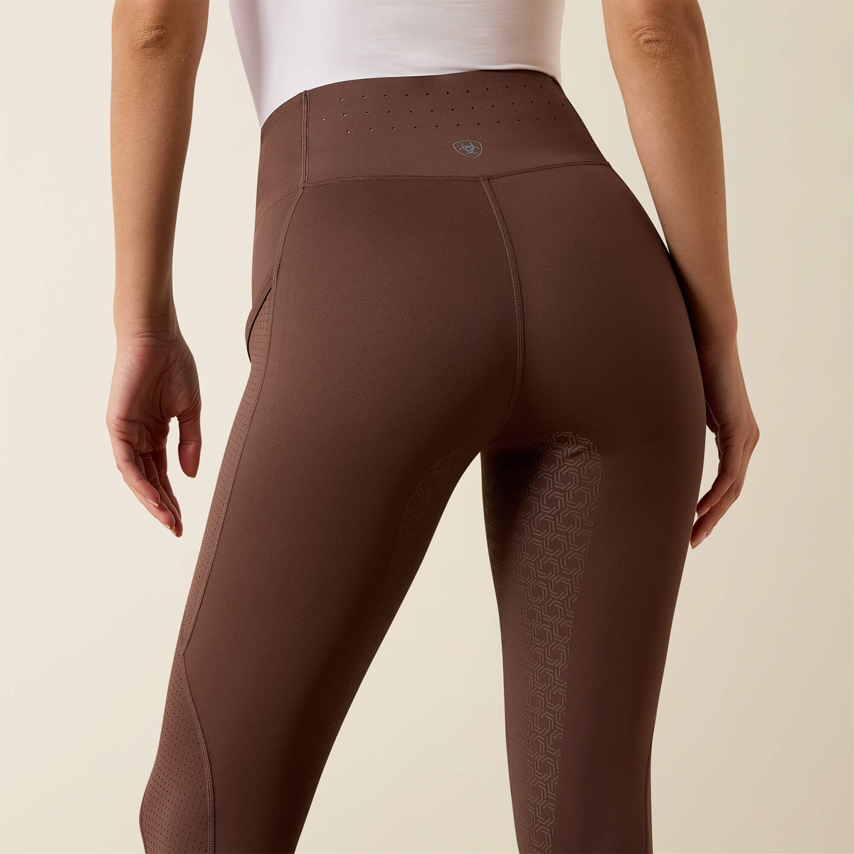 Ariat Breathe Eos Half Grip Tight, Pommel Brown