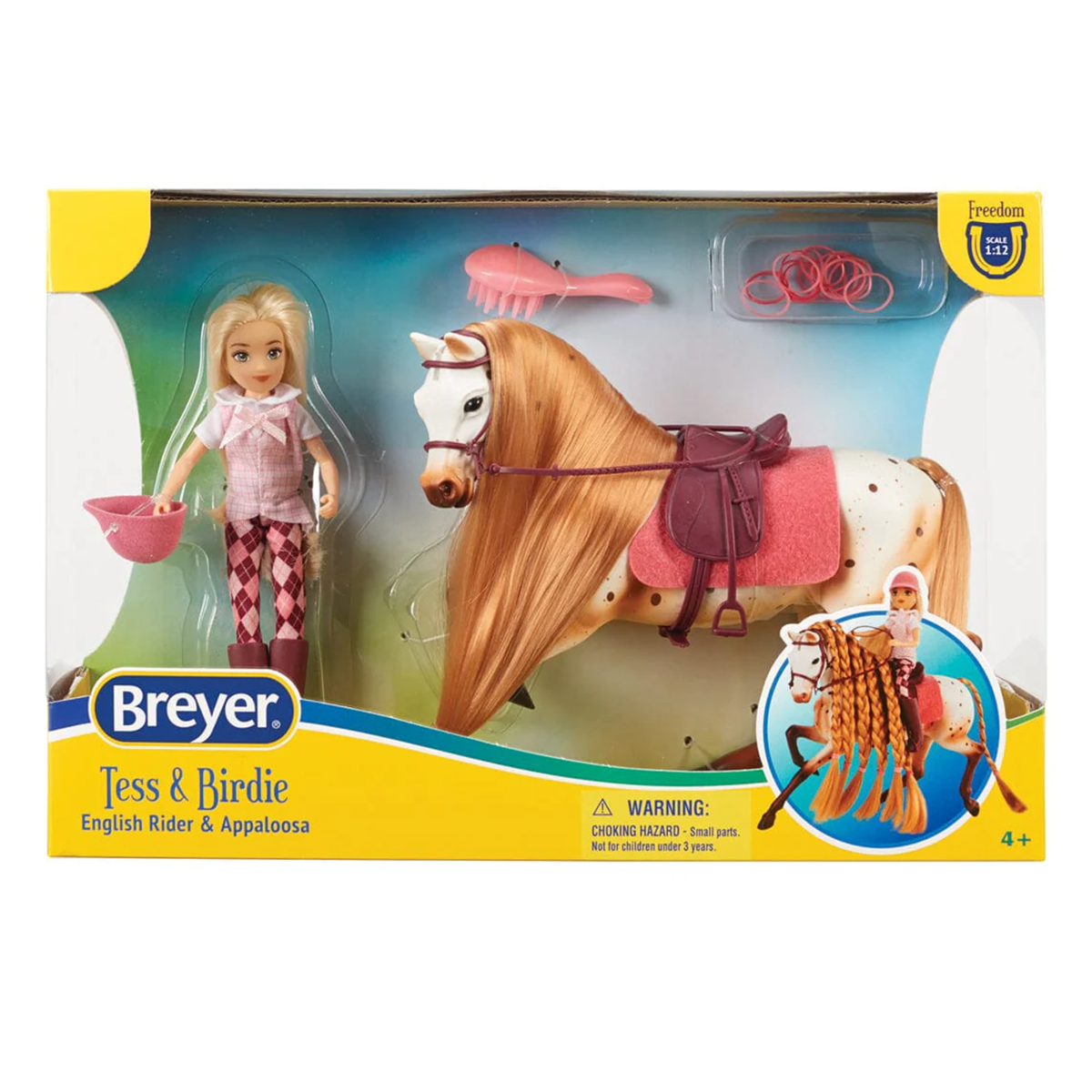 Breyer Freedom Series Tess & Birdie, English Rider with Horse