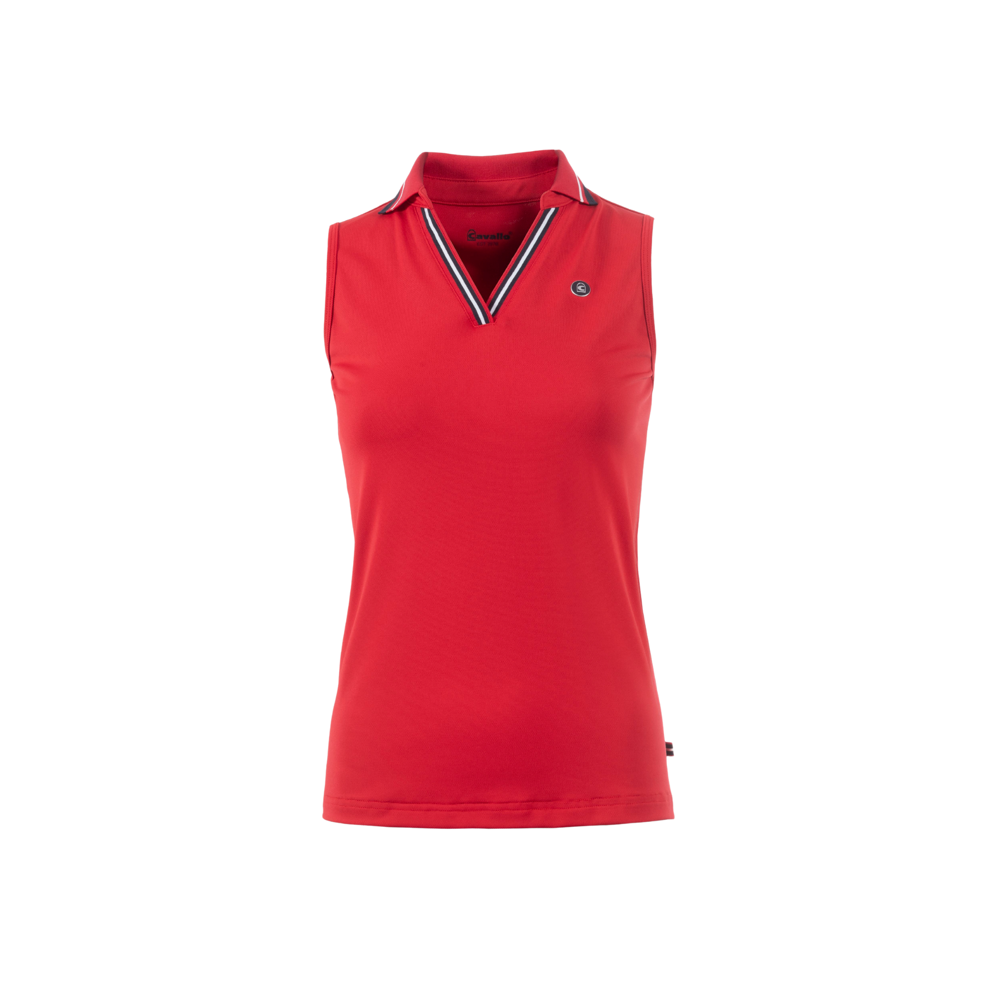 Cavallo CavalNessa Sleeveless Polo Shirt, Ruby