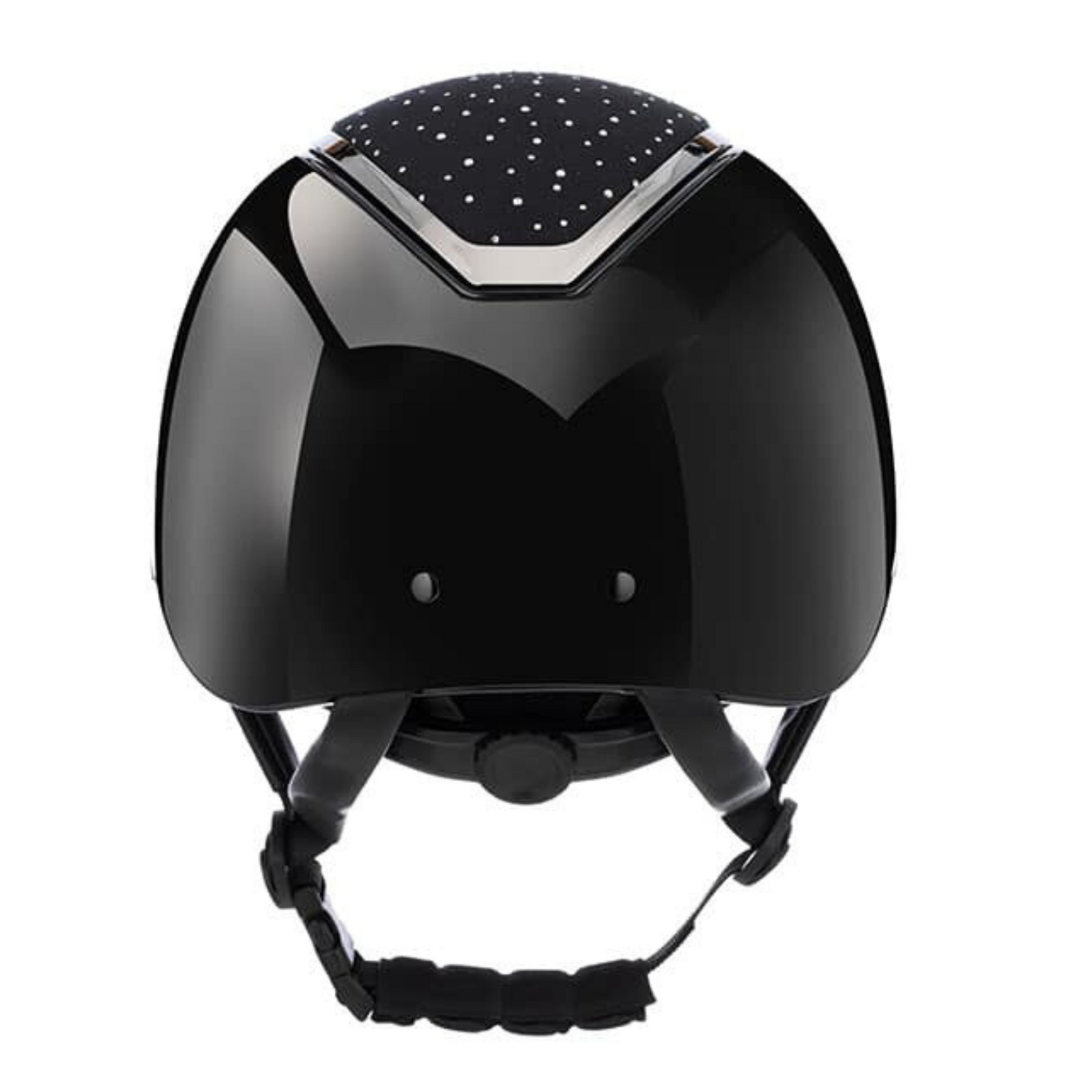 EQx by Charles Owen Kylo MIPS Wide Brim, Black Gloss/Silver Crystal Helmet