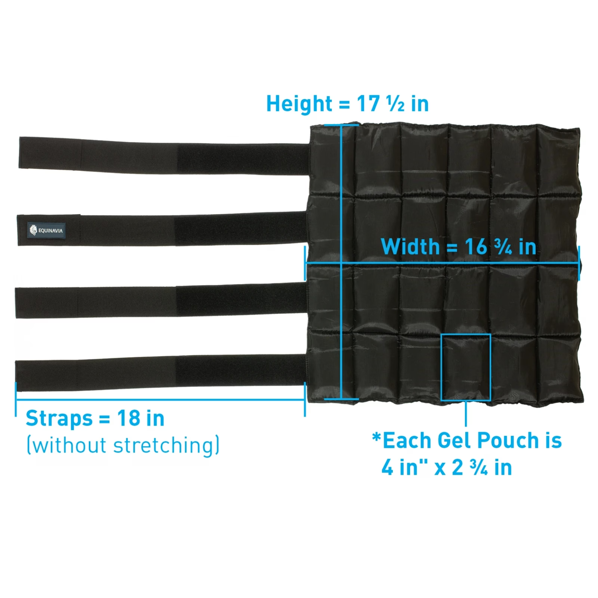 Equinavia Cool Relief Therapy Ice Wrap Pair, Black