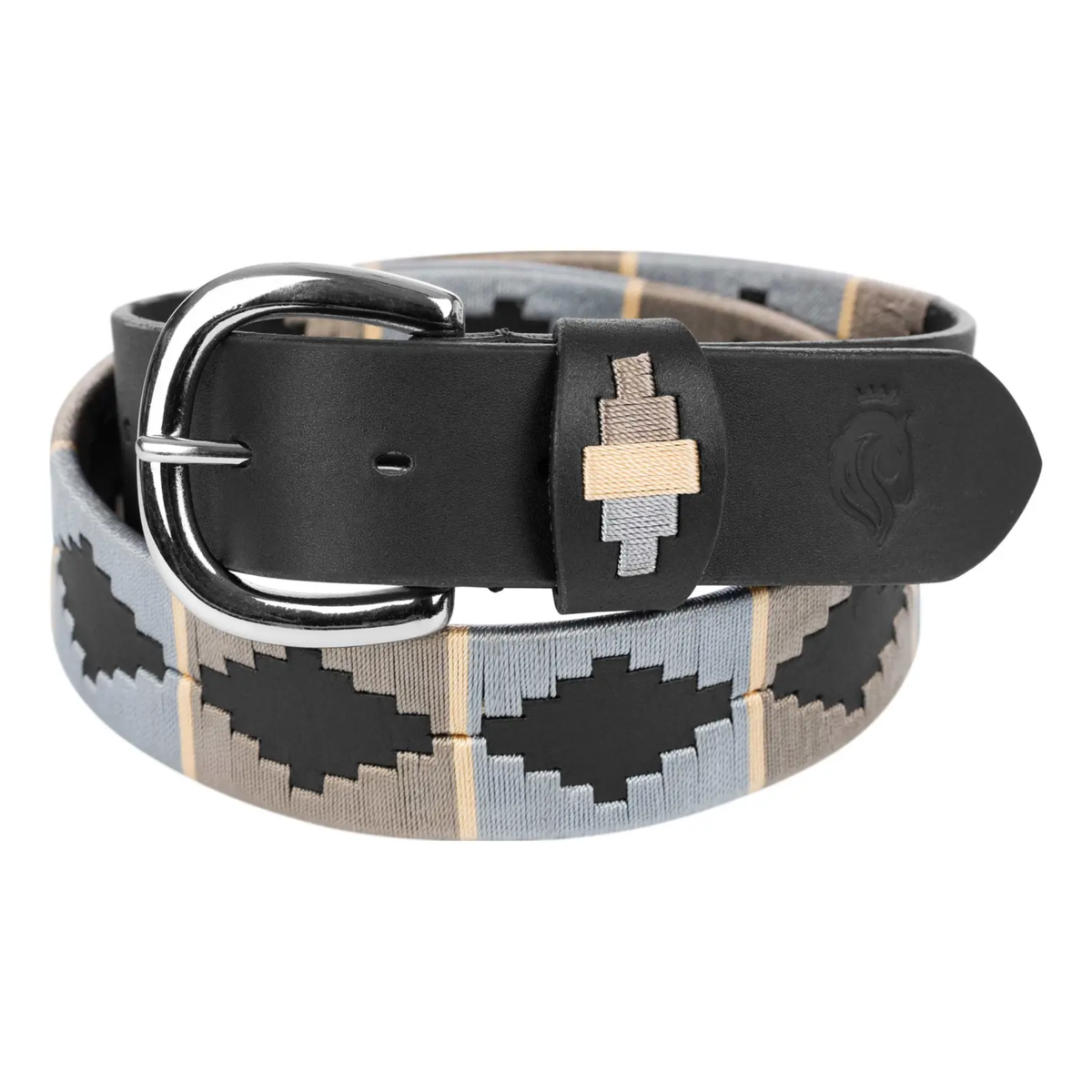 Equinavia Siri Polo Belt, Black/Rain Cloud