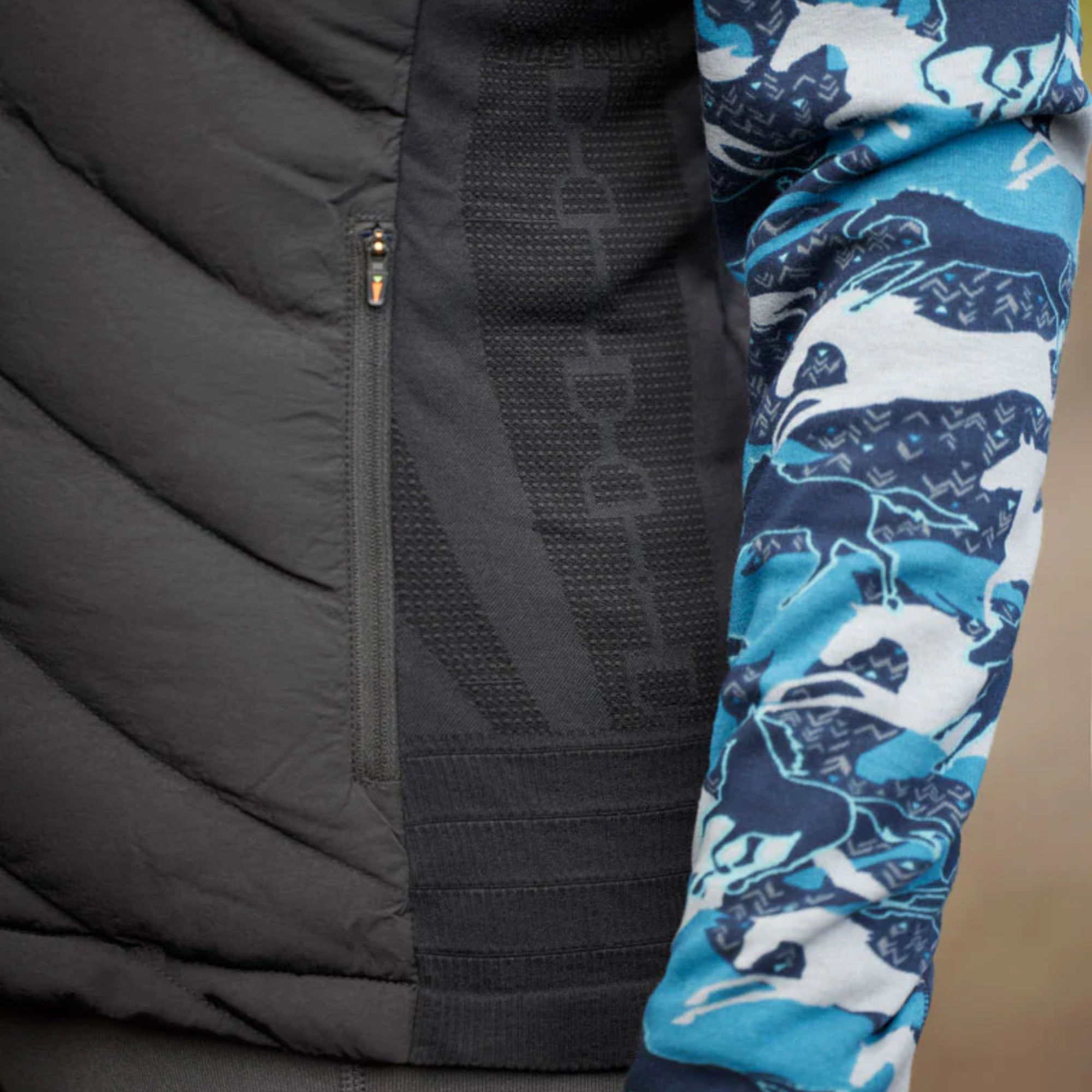 Kerrits EquiTech Hybrid Quilted Vest, Black