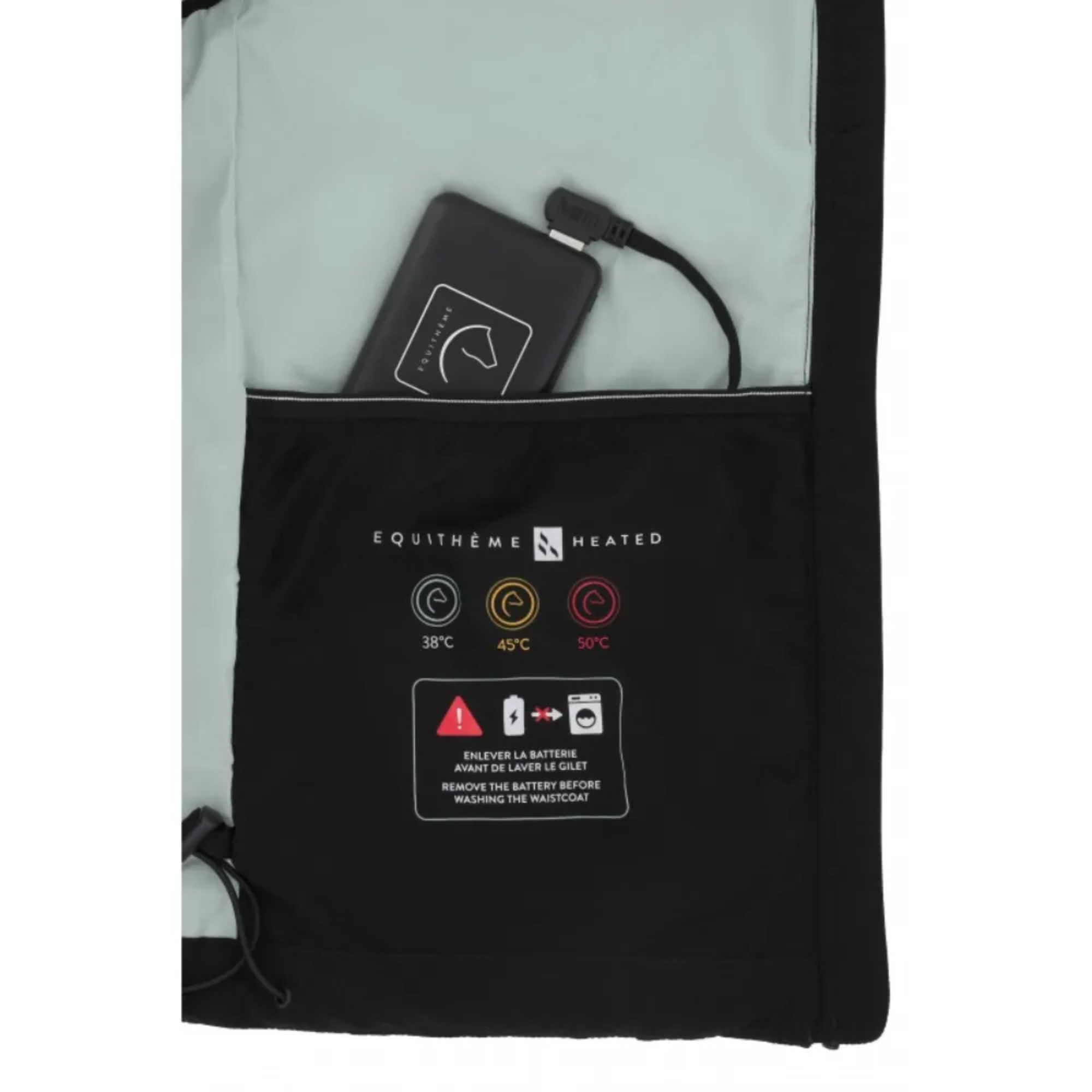 Equitheme Charlie Heated Vest, Black