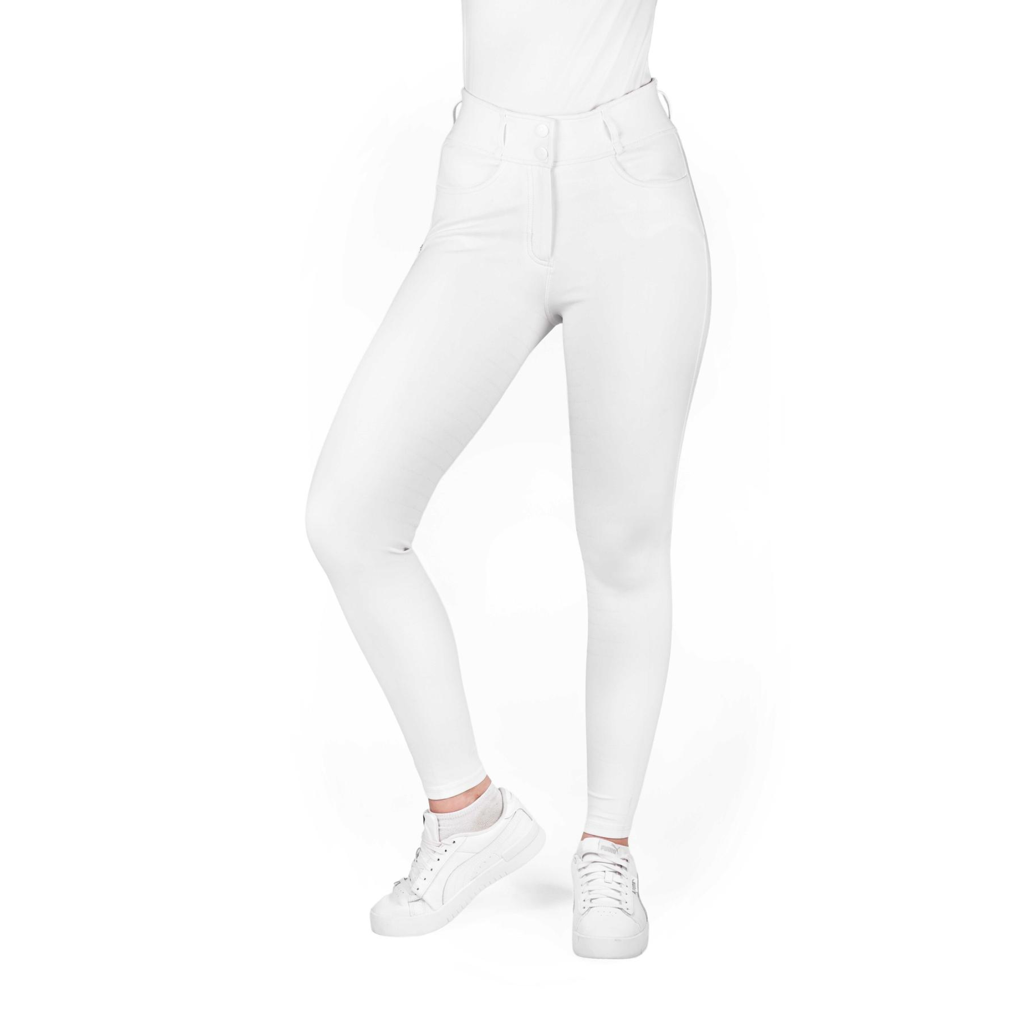 Equitheme Mila Full Seat Breeches, White