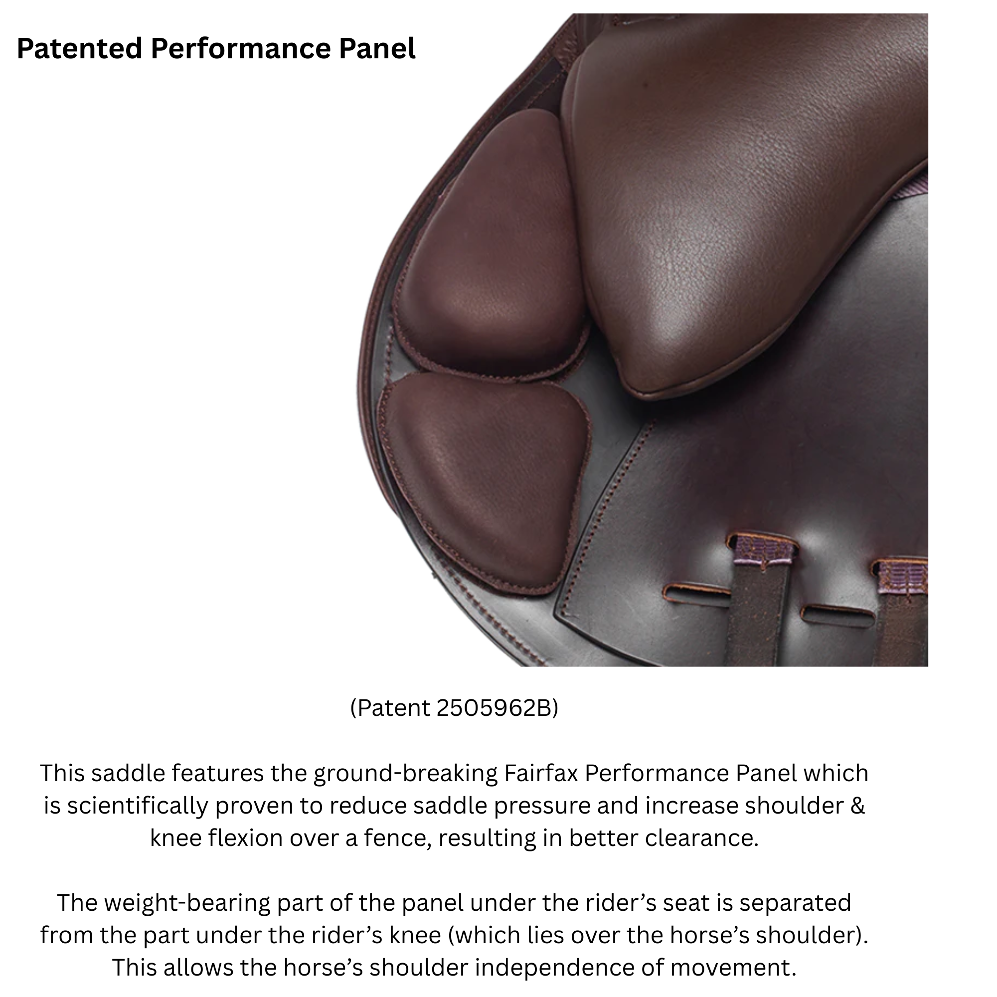 DEMO Fairfax Performance Eros Monoflap XC Saddle 17" Black