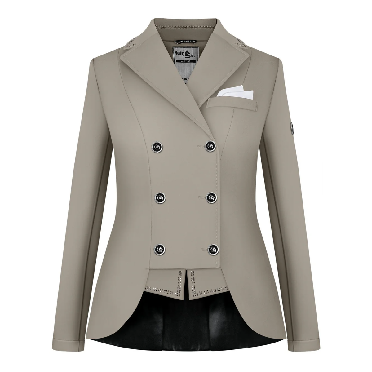 Fair Play Dressage Reiko Short Tail Show Coat, Almond Frost