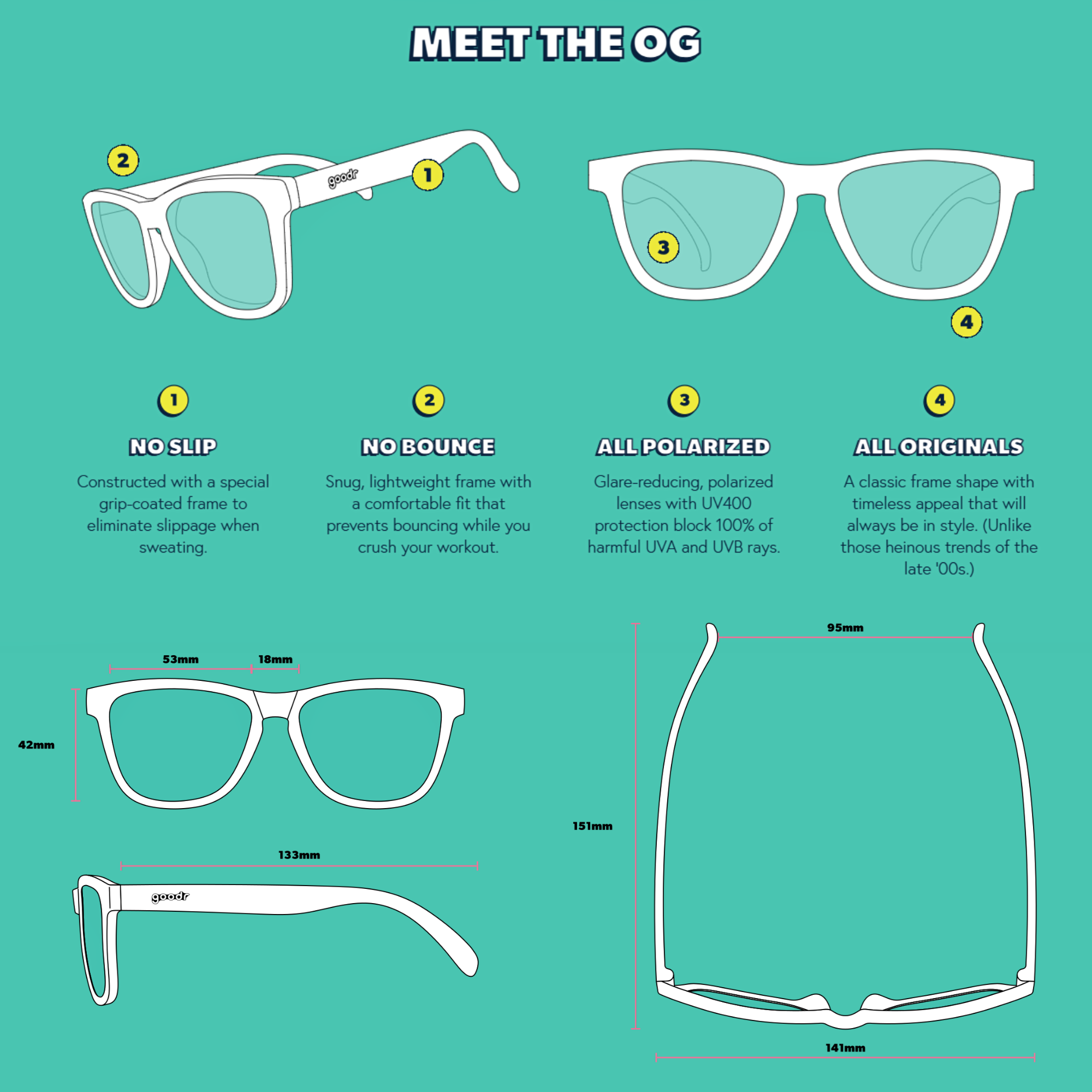 goodr Electronic Dinotopia Carnival Sunglasses