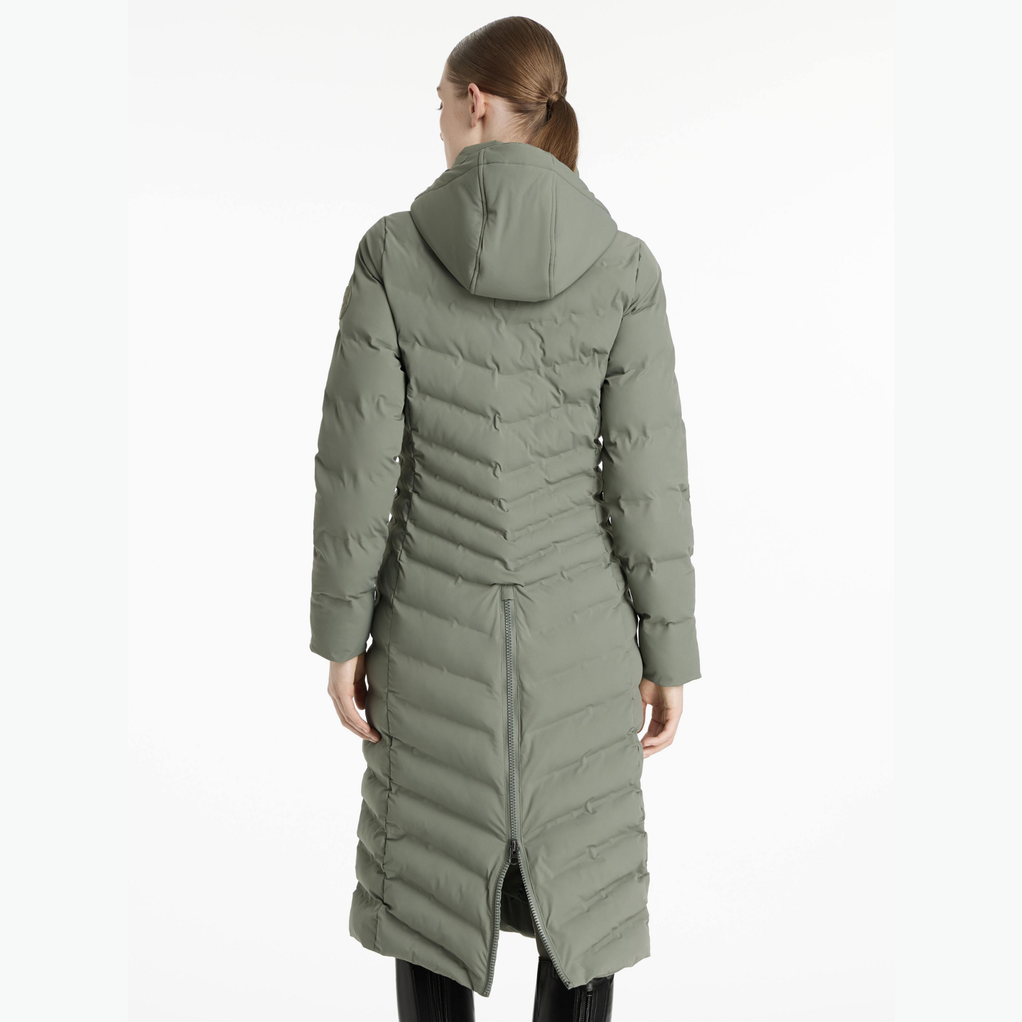 LeMieux Hayley Water Resistant Longline Puffer Coat, Rosemary