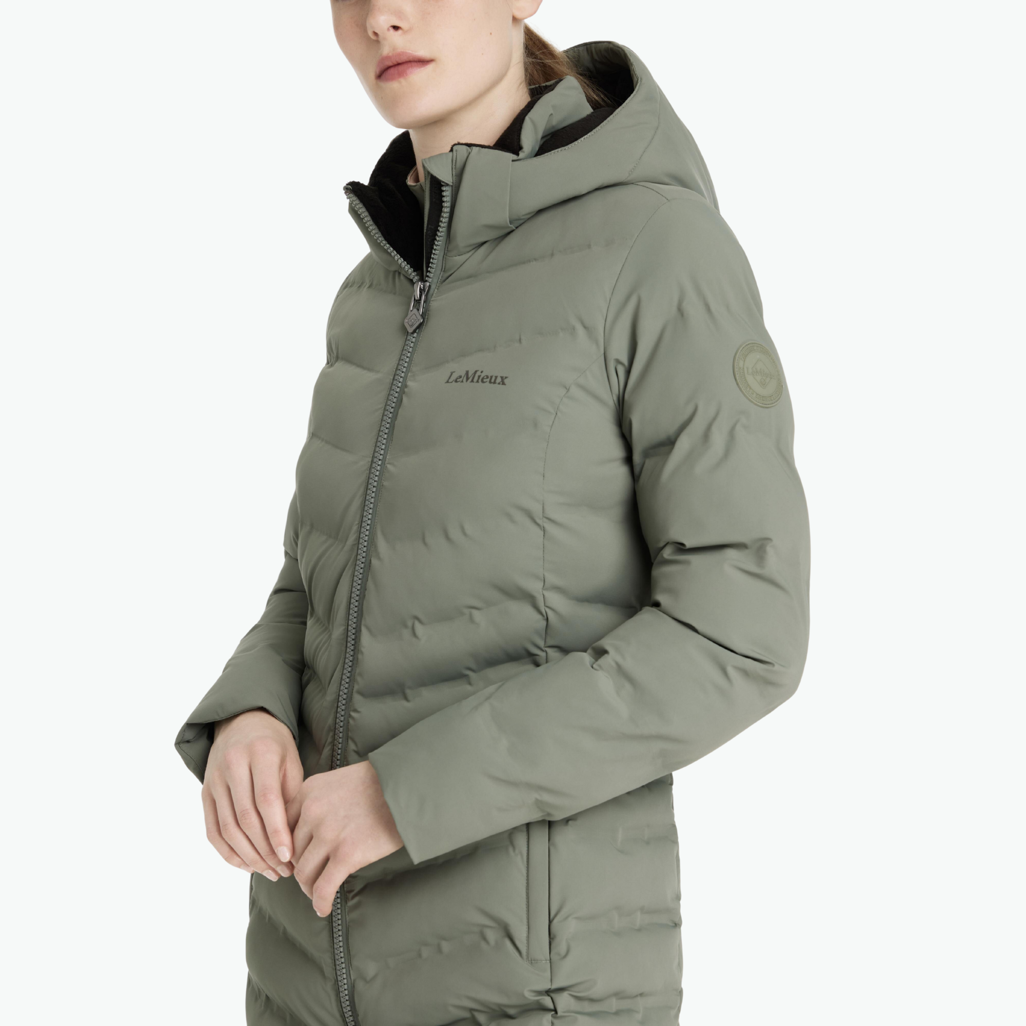 LeMieux Hayley Water Resistant Longline Puffer Coat, Rosemary