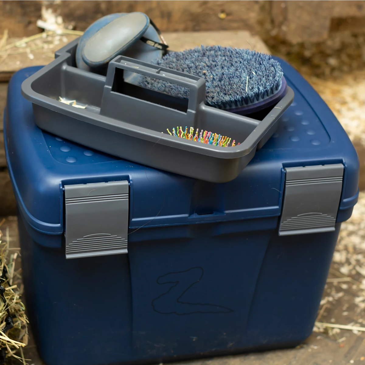 Horze Smart Grooming Box, Dark Dark Blue