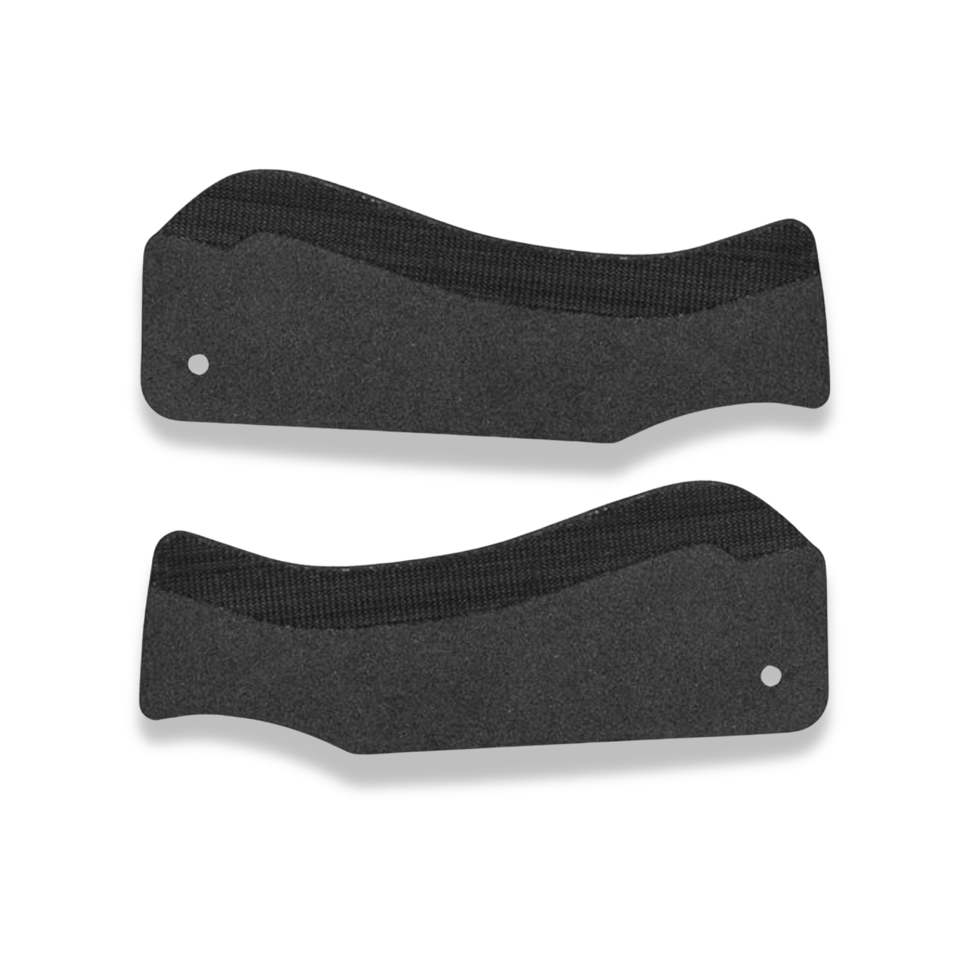 KASK lateral insert sticker pads with a thin strip of Velcro against a white background.