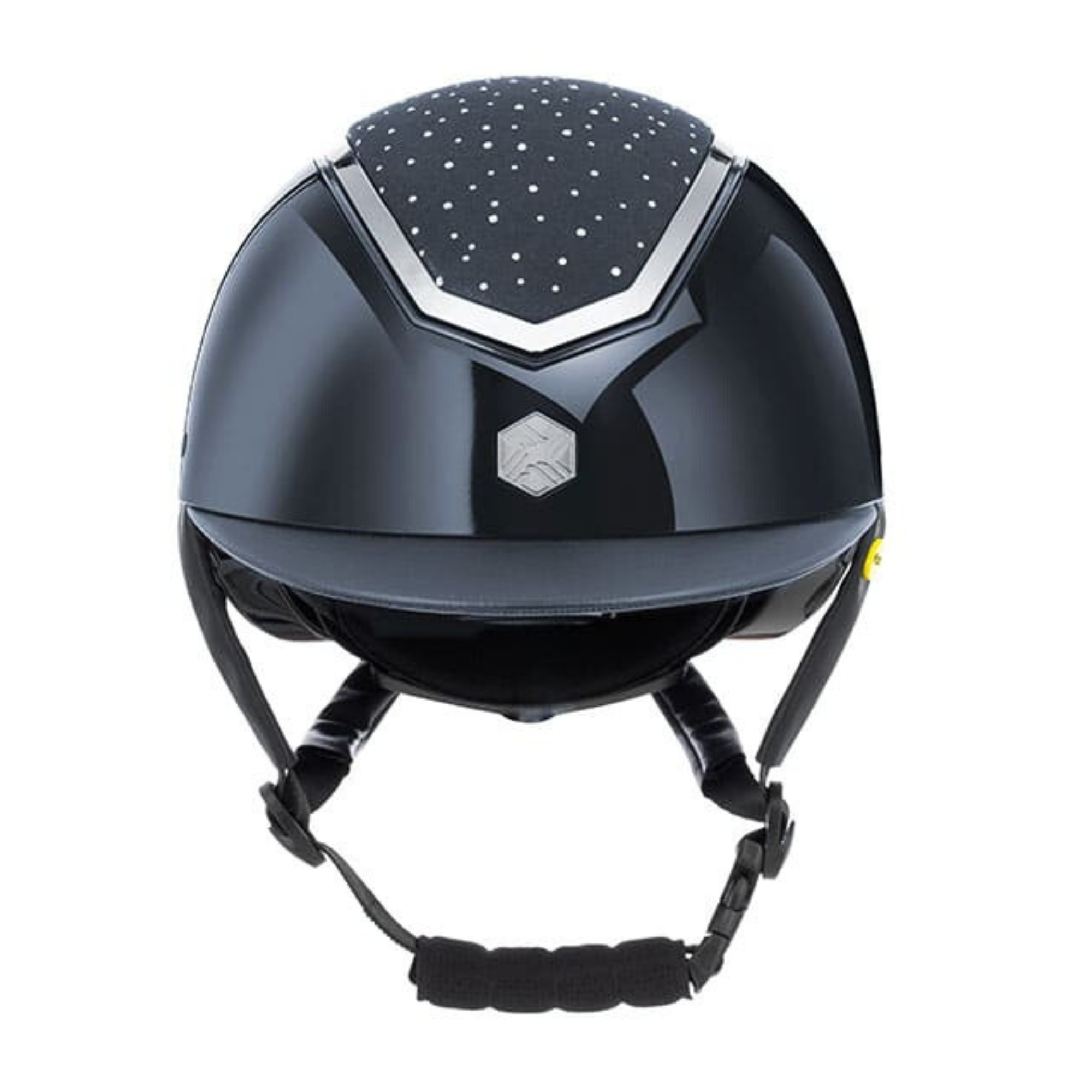 EQx by Charles Owen Kylo MIPS Wide Brim Navy Gloss/Silver Crystal Helmet