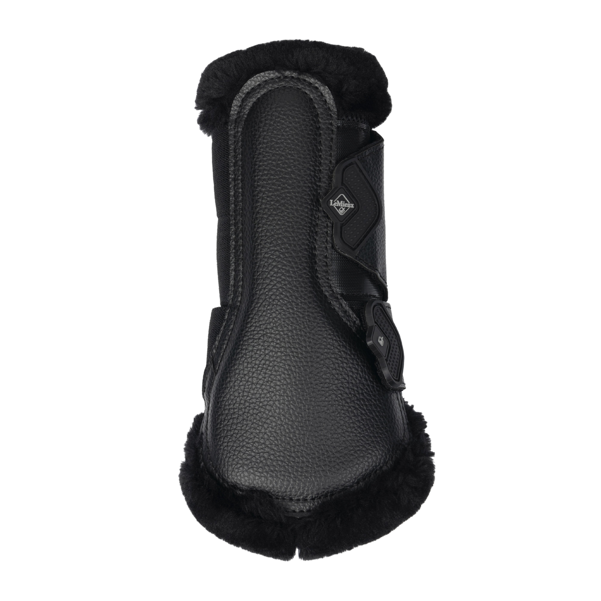 LeMieux Fleece Edged Mesh Brushing Boots, Black