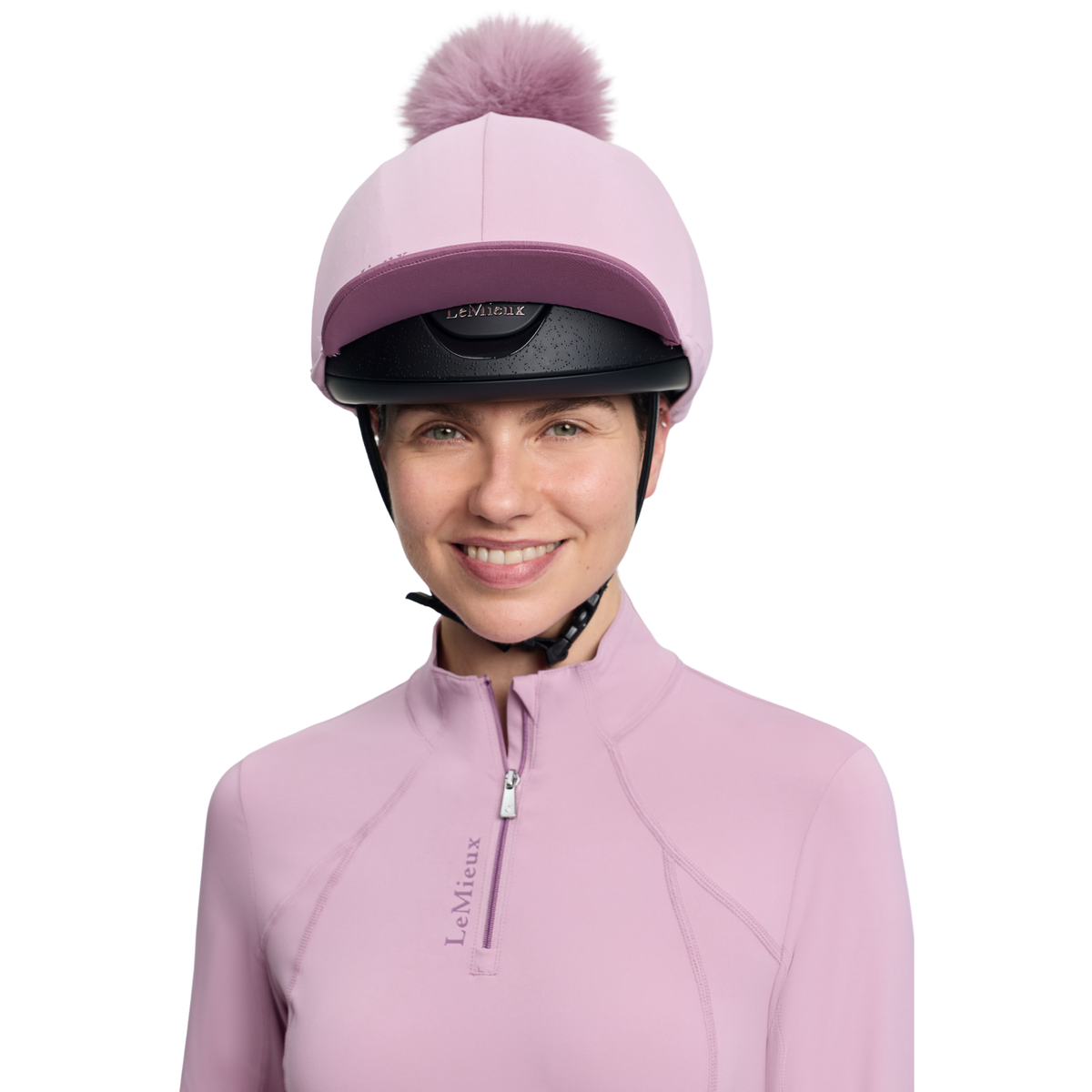 LeMieux Classique Pom Hat Silk, Fondant