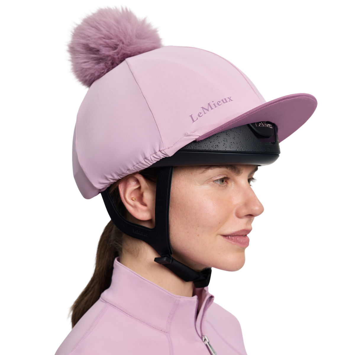 LeMieux Classique Pom Hat Silk, Fondant