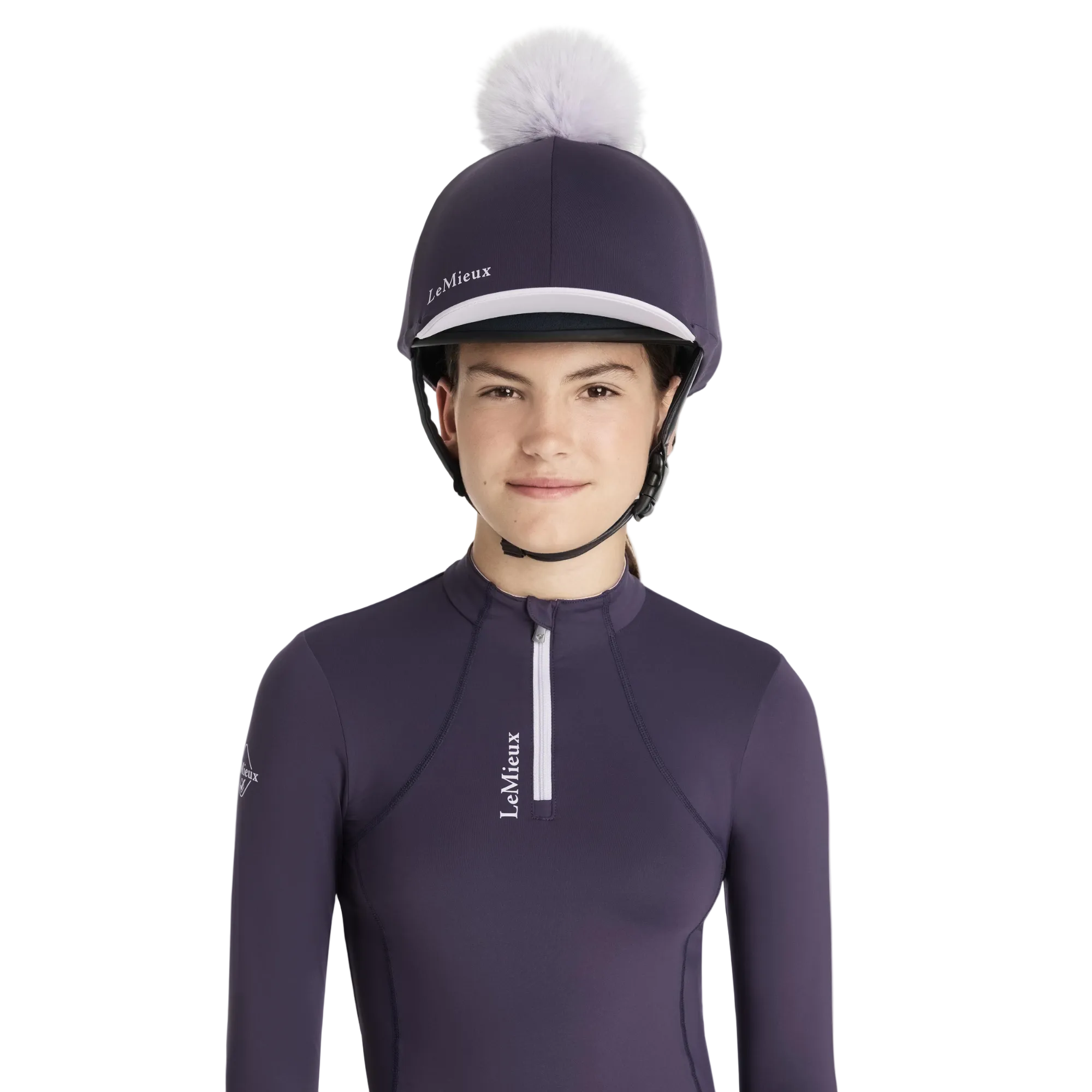 LeMieux Classique Pom Hat Silk, Juniper