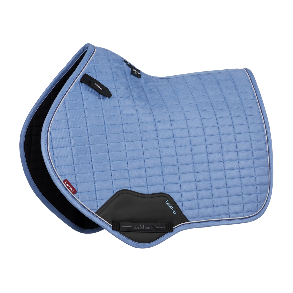 LeMieux Suede Close Contact Square Pad, Powder Blue