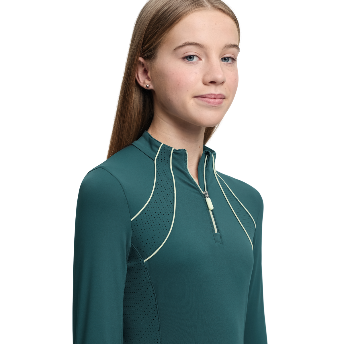 LeMieux Young Rider Airflow Long Sleeve Base Layer, Jungle