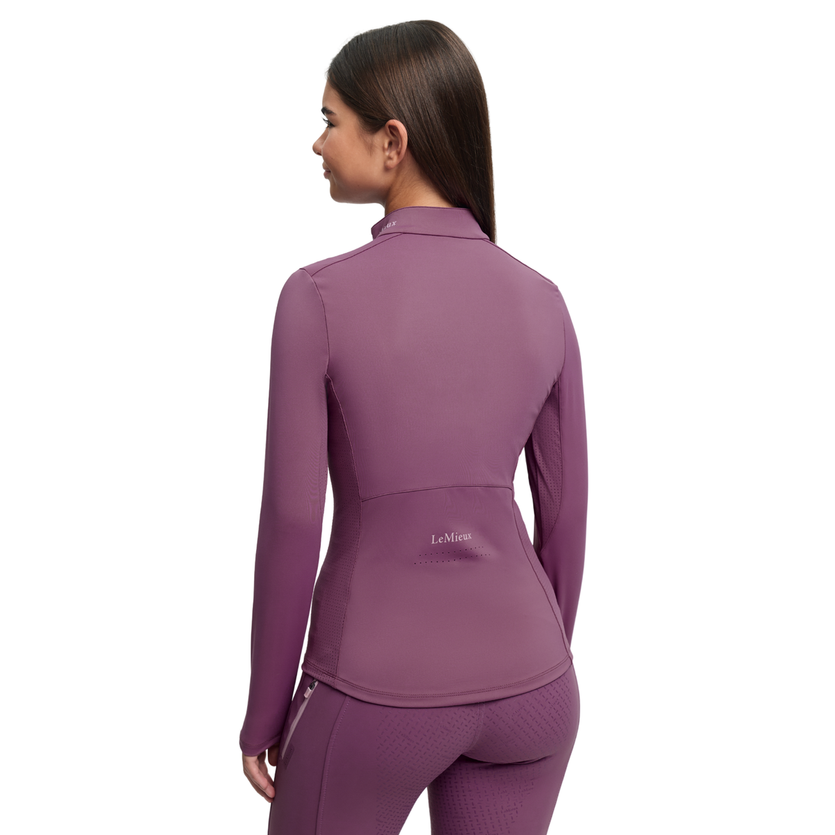 LeMieux Young Rider Airflow Long Sleeve Base Layer, Mallow