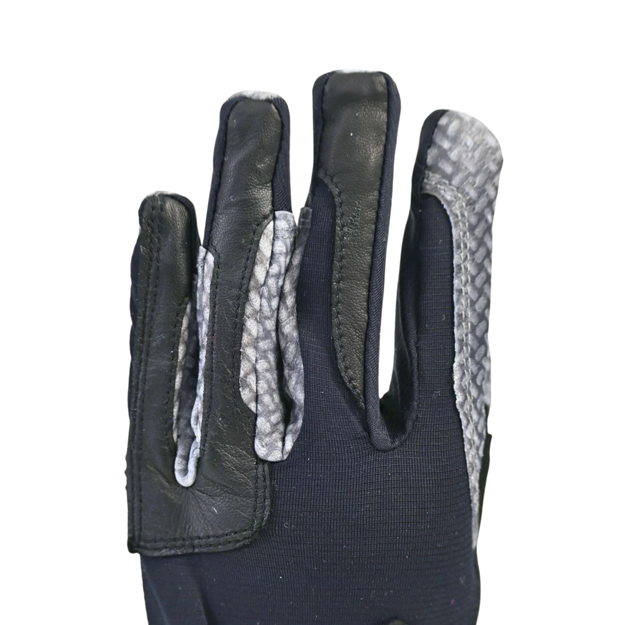 Correct Connect Oil-Tac Copper Tech Leather Premium Riding Gloves, Black