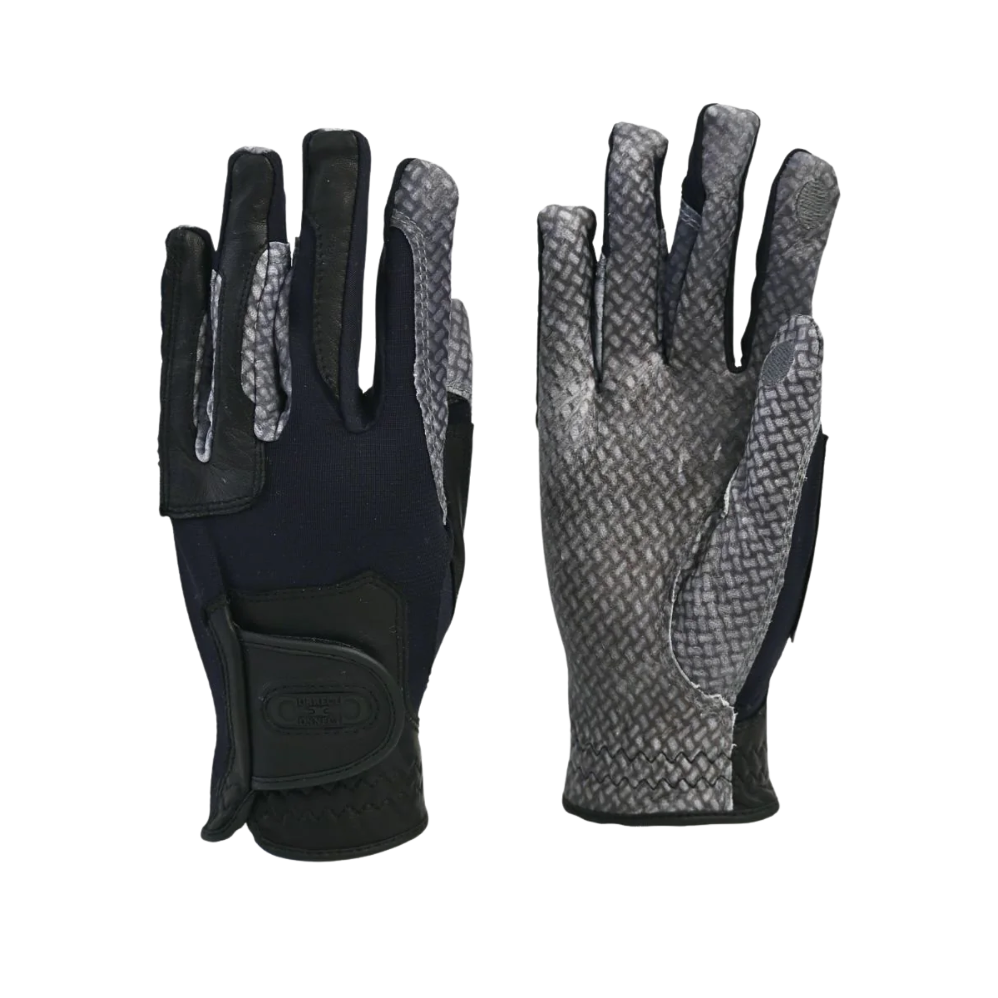 Correct Connect Oil-Tac Copper Tech Leather Premium Riding Gloves, Black