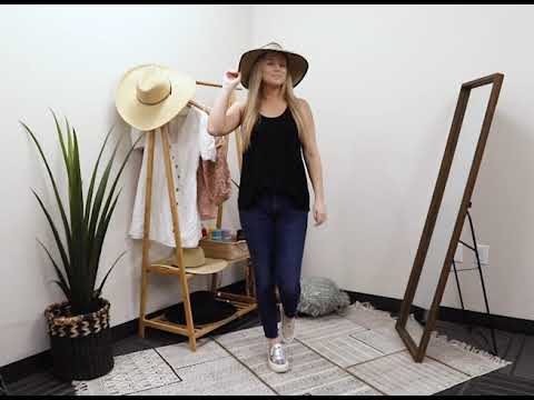 San Diego Hat Company Signature Ultrabraid Large Brim Visor, Brown