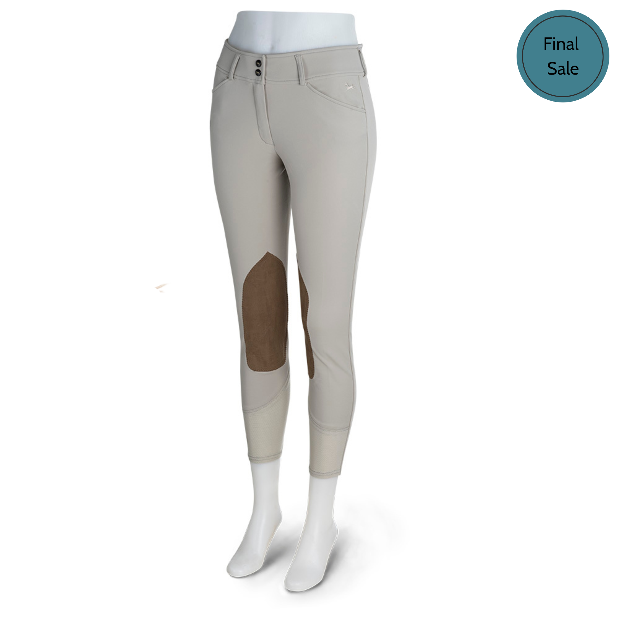 R.J. Classics Anna Mid-Rise Front Zip Breech, Sand
