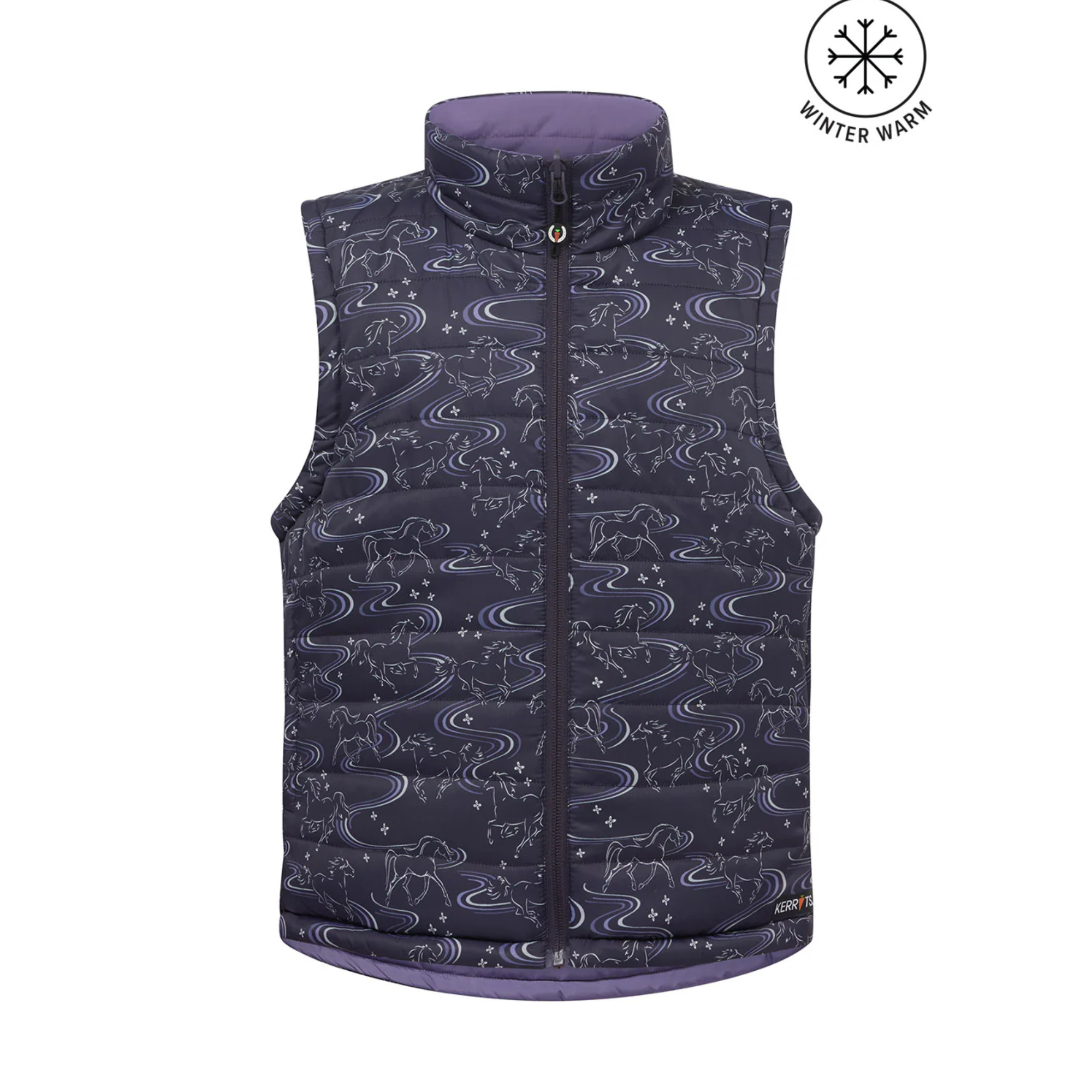 Kerrits Kids Ride the Wind Reversible Quilted Riding Vest