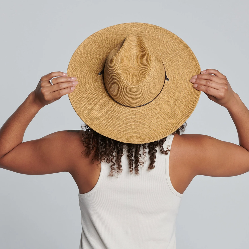 San Diego Hat Company El Campo 4" Brim Sun Hat with Chin Cord