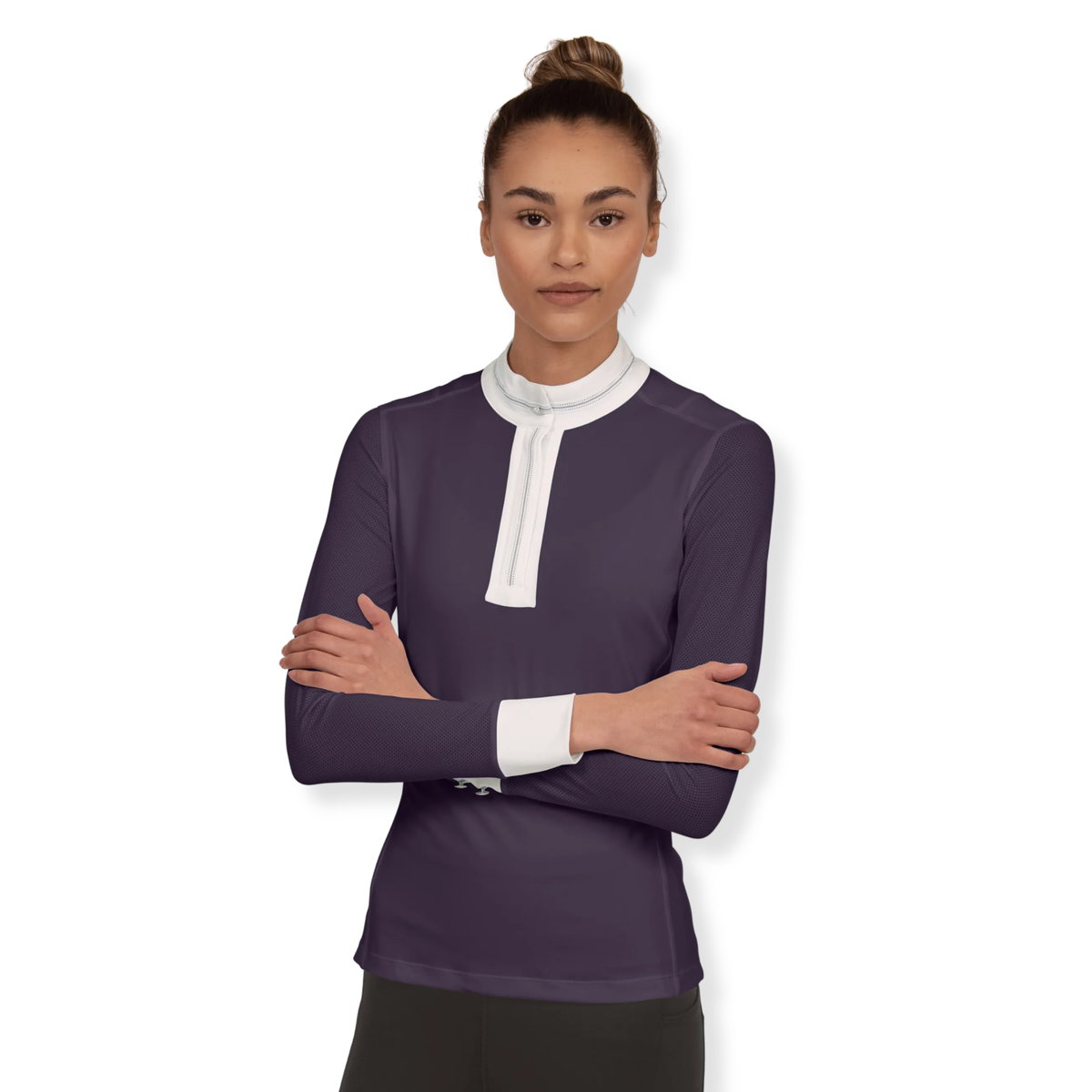 Chestnut Bay SkyCool Long Sleeve Show Shirt, Nightshade