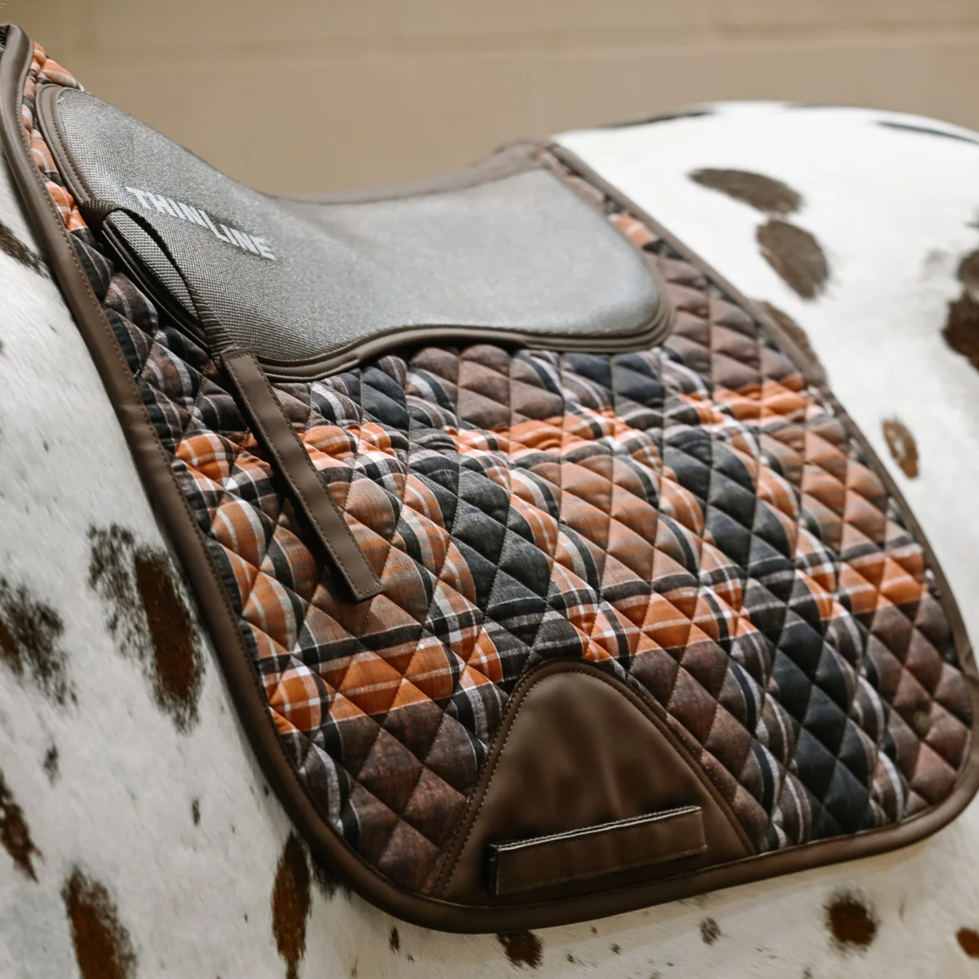 ThinLine x 16C Dressage Pad, Field Plaid