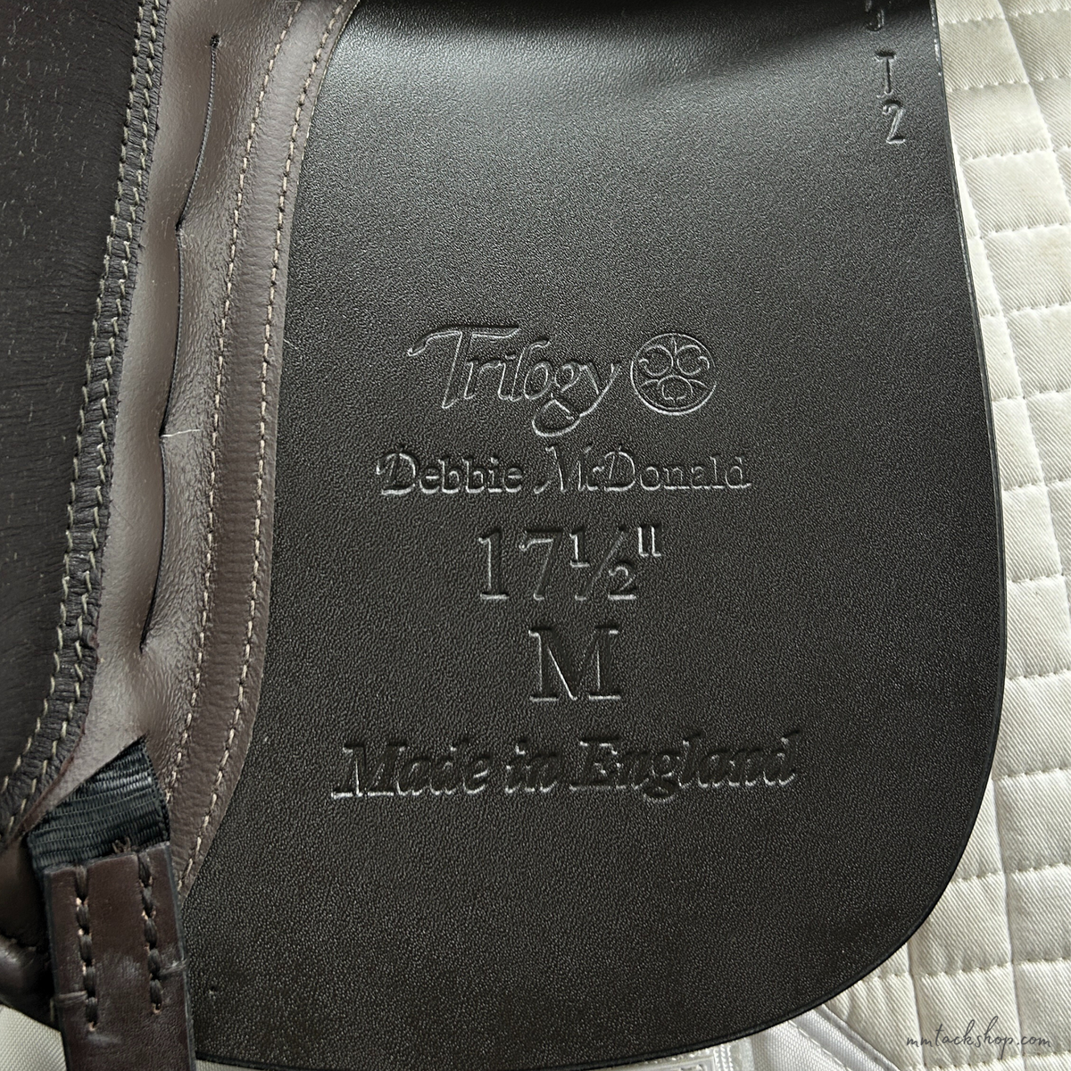 Used 17.5" Trilogy Debbie McDonald Two-tone Dressage Saddle