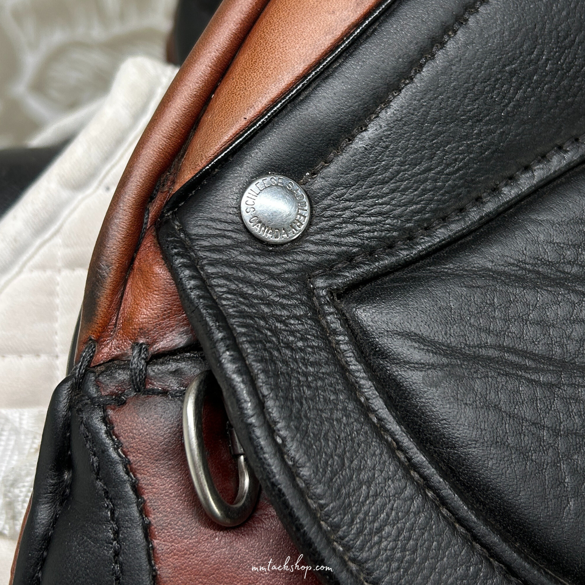 Used 17.5" Schlesse Tribute Monoflap Dressage Saddle