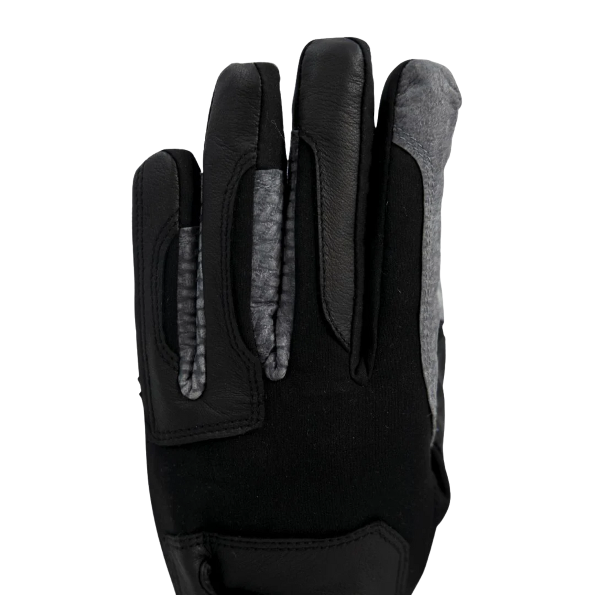 Black glove with gray accents on a white background