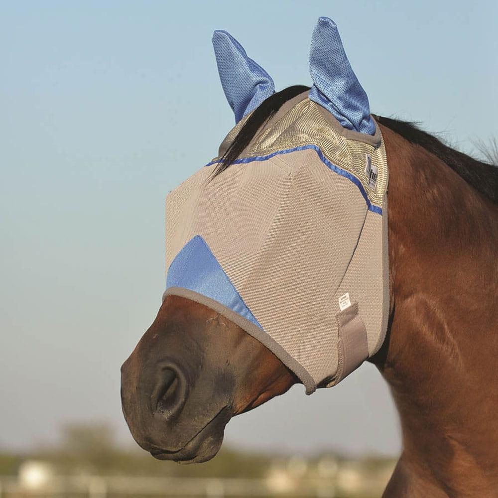 Crusader ™ Fly Mask with Ears Blue