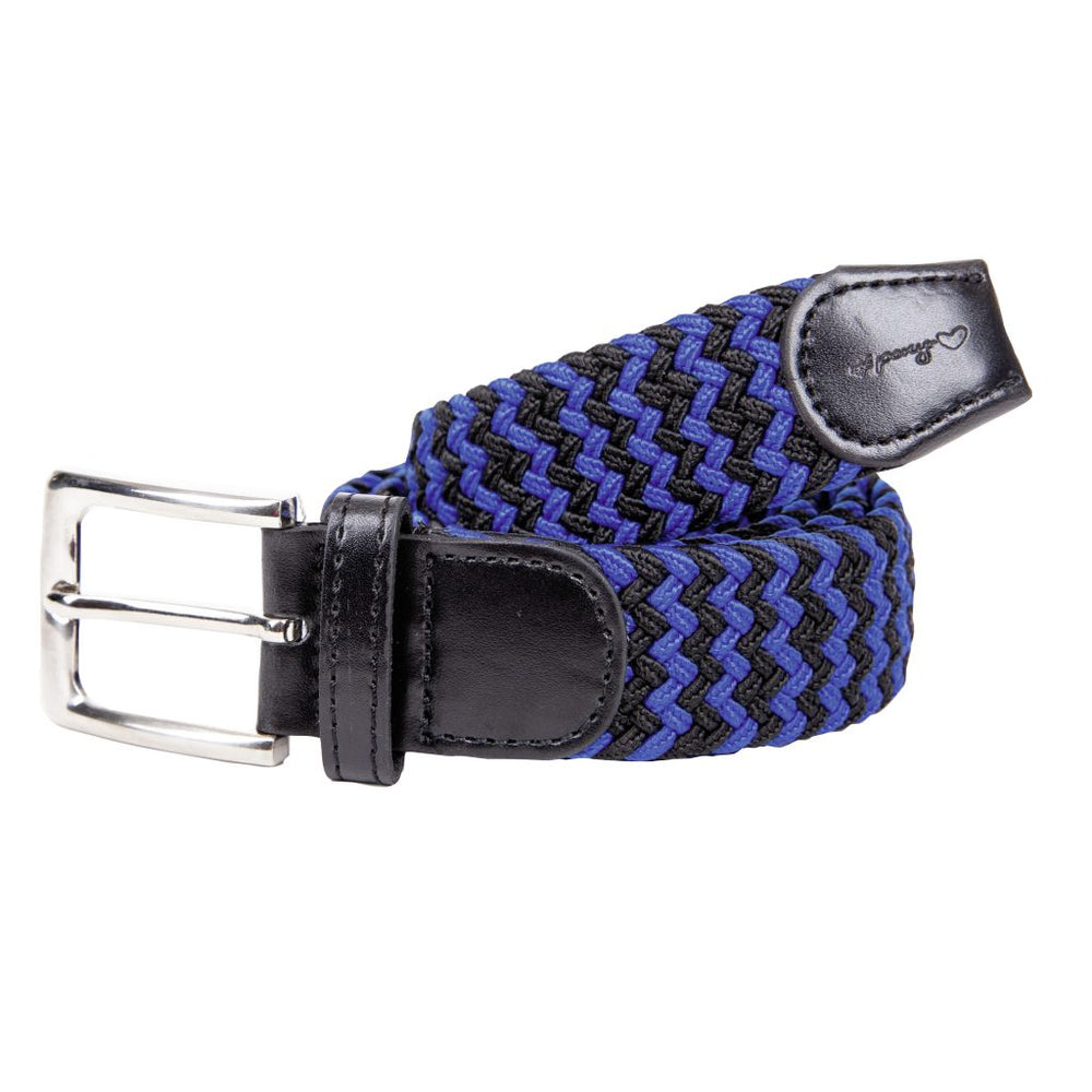USG Casual Multi Color Stretch Belt, Black/Blue
