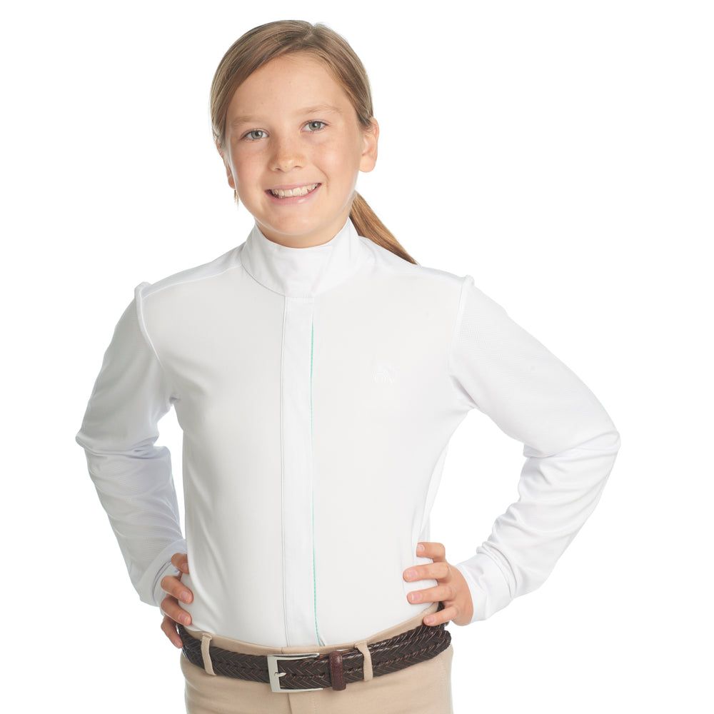 Ovation® Ellie Child's Tech Show Shirt, Confetti Dots