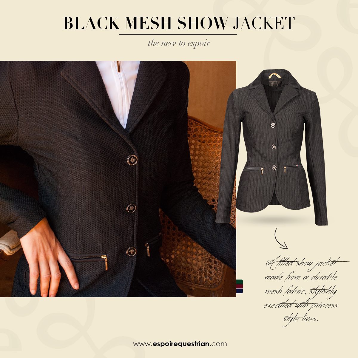 Espoir Inspire Mesh Show Coat