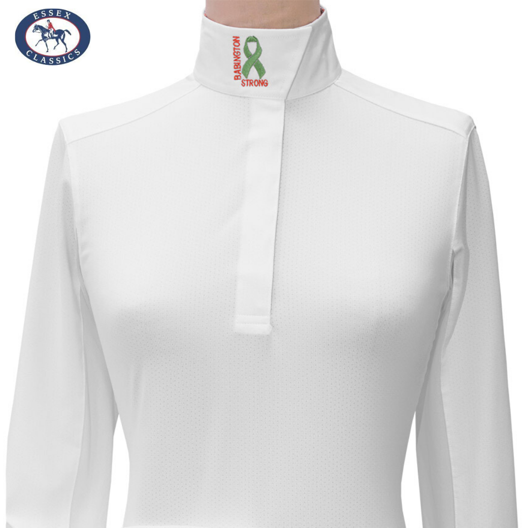 Essex Classics “Babington Strong” Ladies Talent Yarn Wrap Collar Benefit Show Shirt