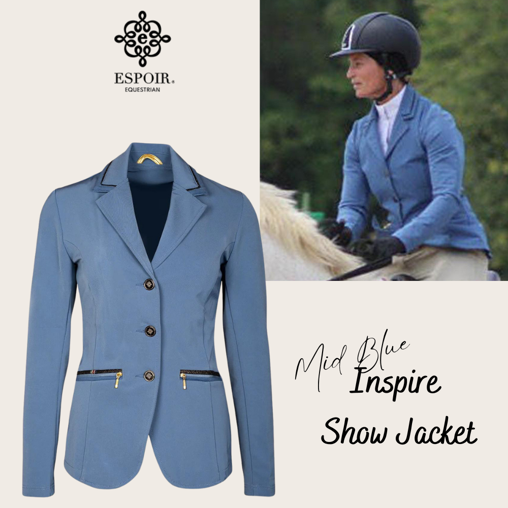 Espoir Inspire Lightweight Show Coat, Mid Blue