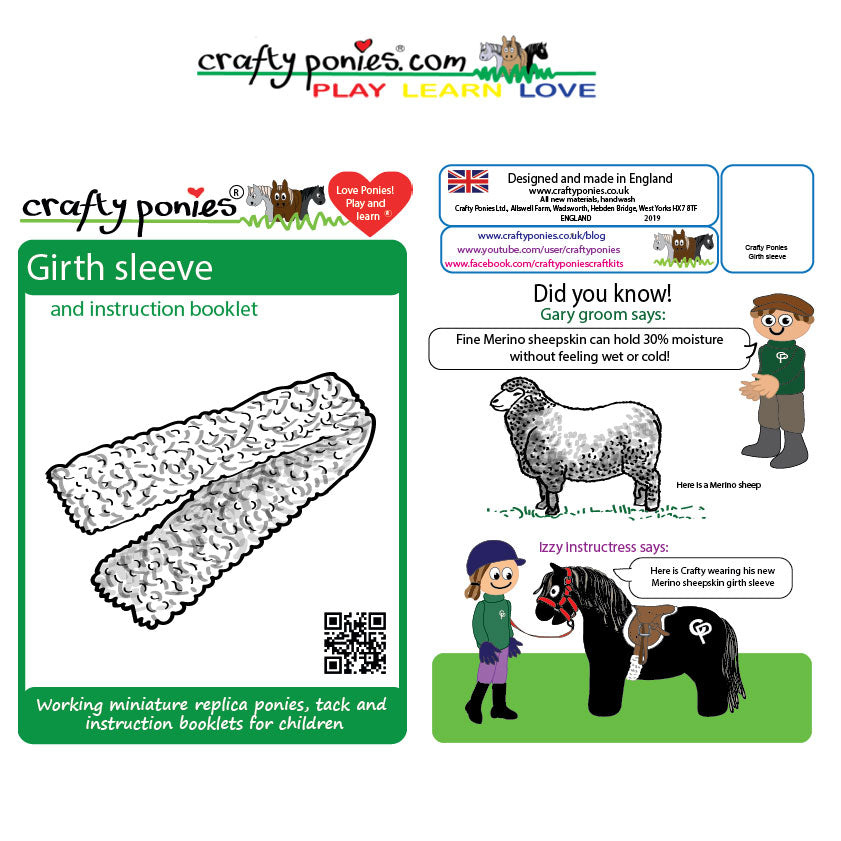 Crafty Ponies Saddle Pad, Girth Cover & Booklet