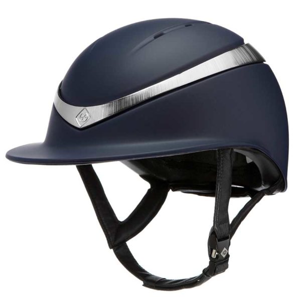 Charles Owen Wide Peak Halo Luxe MIPS Helmet, Navy/Platinum