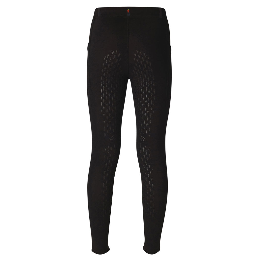 Kerrits Kids Ice Fil® Full Seat Tech Tight, Black & Tan